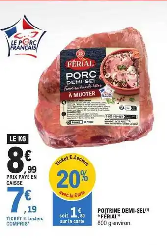 E.Leclerc Poitrine demi-sel férial offre
