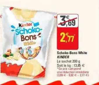 G20 Schoko-bons white kinder offre