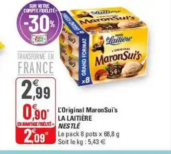 G20 L'original maronsui's la laitière nestlé offre