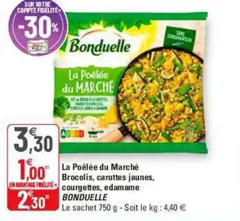 G20 La poêlée du marché brocolis, carottes jaunes, courgettes, edamame bonduelle offre