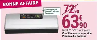 Gamm vert Conditionneuse sous vide premium le pratique offre