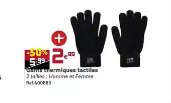 Gifi Gants thermiques tactiles offre