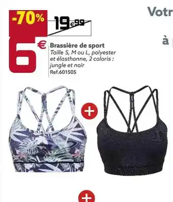 Gifi Brassière de sport offre