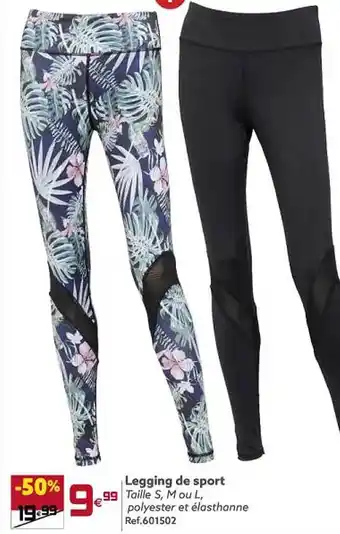 Gifi Legging de sport offre