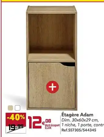 Gifi Étagère adam offre
