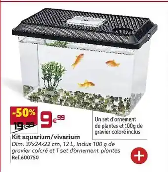Kit aquarium vivarium
