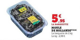 Hyper U Moule de hollande offre