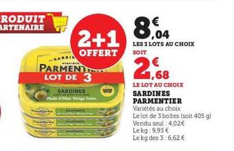 Hyper U Sardines parmentier offre