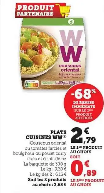 Hyper U Plats cuisinés ww offre