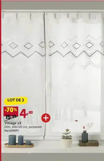 Gifi Vitrage x2 offre