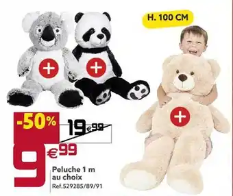 Gifi Peluche 1 m au chois offre