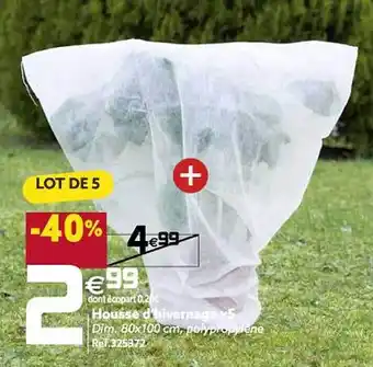 Gifi Housse d'hivernage x5 offre