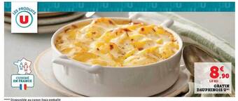 Hyper U Gratin dauphinois u offre