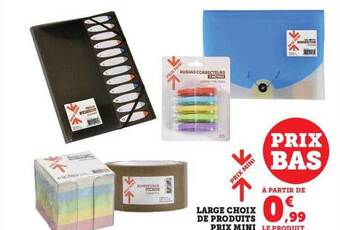 Hyper U Large choix de produits prix mini offre