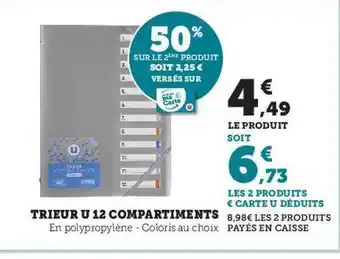 Trieur u 12 compartiments