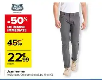 Carrefour Jean homme offre