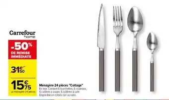 Carrefour Ménagère 24 pièces "cottage" offre