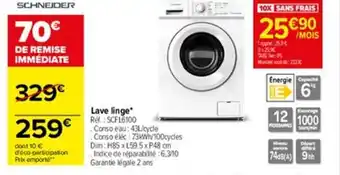 Carrefour Lave linge offre