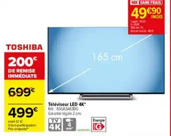 Carrefour Téléviseur LED 4K offre