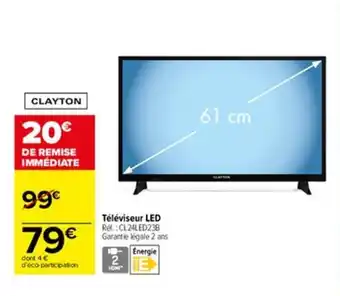 Carrefour Téléviseur LED offre