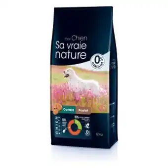 Médor et Compagnie Croquettes chien sans céréales – sa vraie nature canard poulet faisan – 12 kg offre