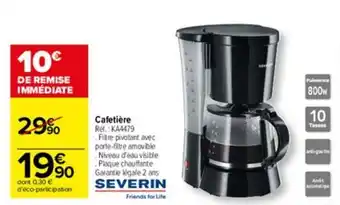 Carrefour Cafetière offre