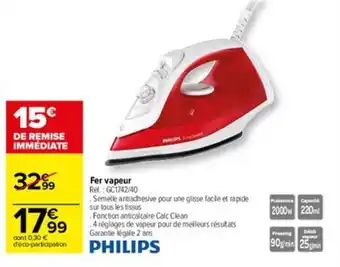 Carrefour Fer vapeur offre