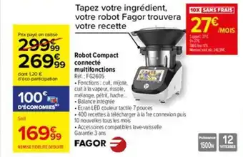 Carrefour Robot compact connecté multifonctions offre