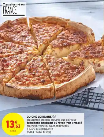 Intermarché Quiche lorraine offre