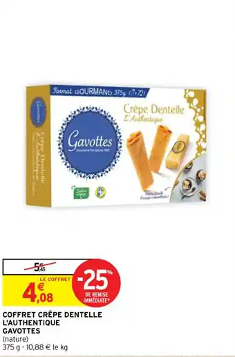 Intermarché Coffret crêpe dentelle l'authentique gavottes offre