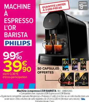 Carrefour Machine à espresso offre