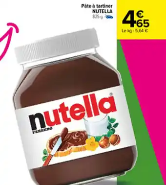 Carrefour Pâte à tartiner NUTELLA offre
