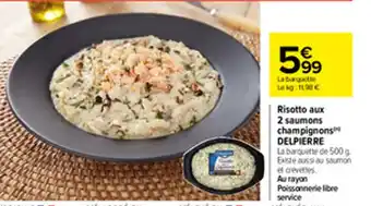 Carrefour Risotto aux 2 saumons champignons DELPIERRE offre