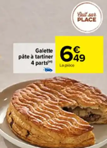 Carrefour Galette pâte à tartiner 4 parts offre