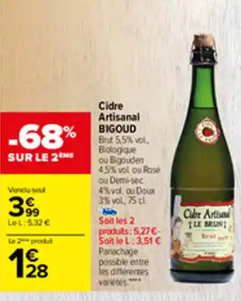 Cidre artisanal BIGOUD