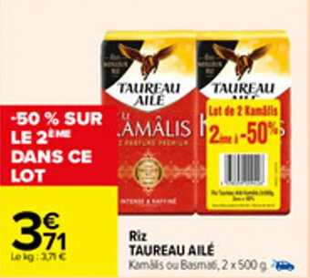 Carrefour Riz TAUREAU AILÉ offre