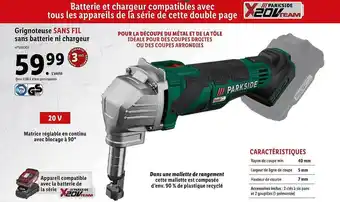 Lidl Grignoteuse sans fil sans batterie ni chargeur offre