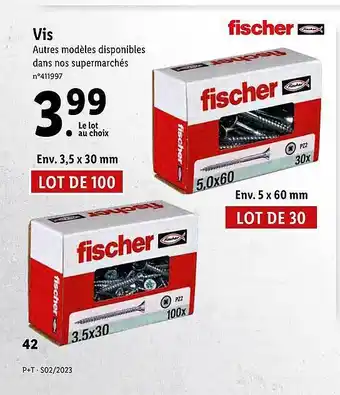 Lidl Vis fischer offre