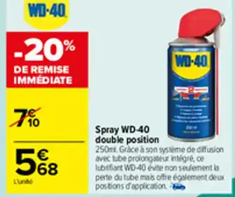 Carrefour Spray WD-40 double position offre