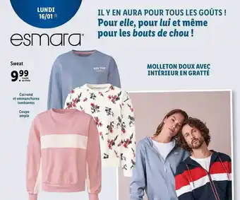 Lidl Sweat esmara offre