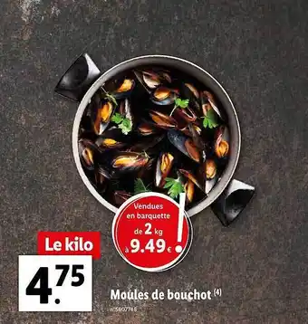 Lidl Moules de bouchot offre