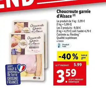 Choucroute garnie d'alsace