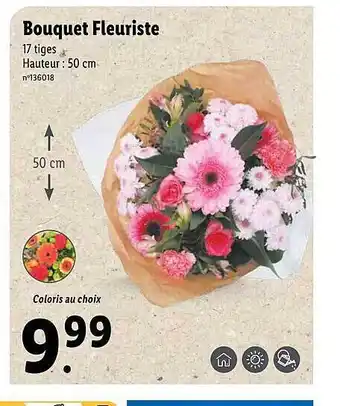 Lidl Bouquet fleuriste offre