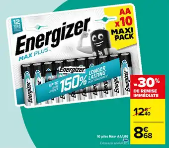 Carrefour 10 piles max + AA/LR6 offre