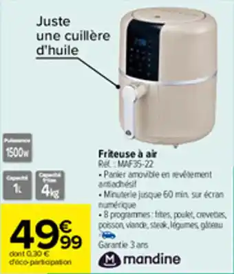 Carrefour Friteuse à air offre