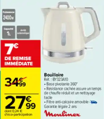 Carrefour Bouilloire offre
