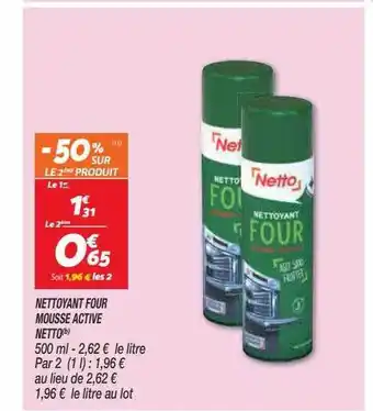 Netto Nettoyant four mousse active netto offre