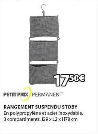 JYSK Rangement suspendu stoby offre