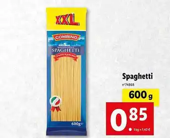Lidl Spaghetti combino offre