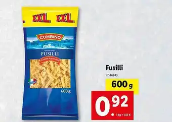 Lidl Fusilli combino offre